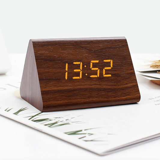 Sitari Hush – Houten Wekker met Unieke Vorm