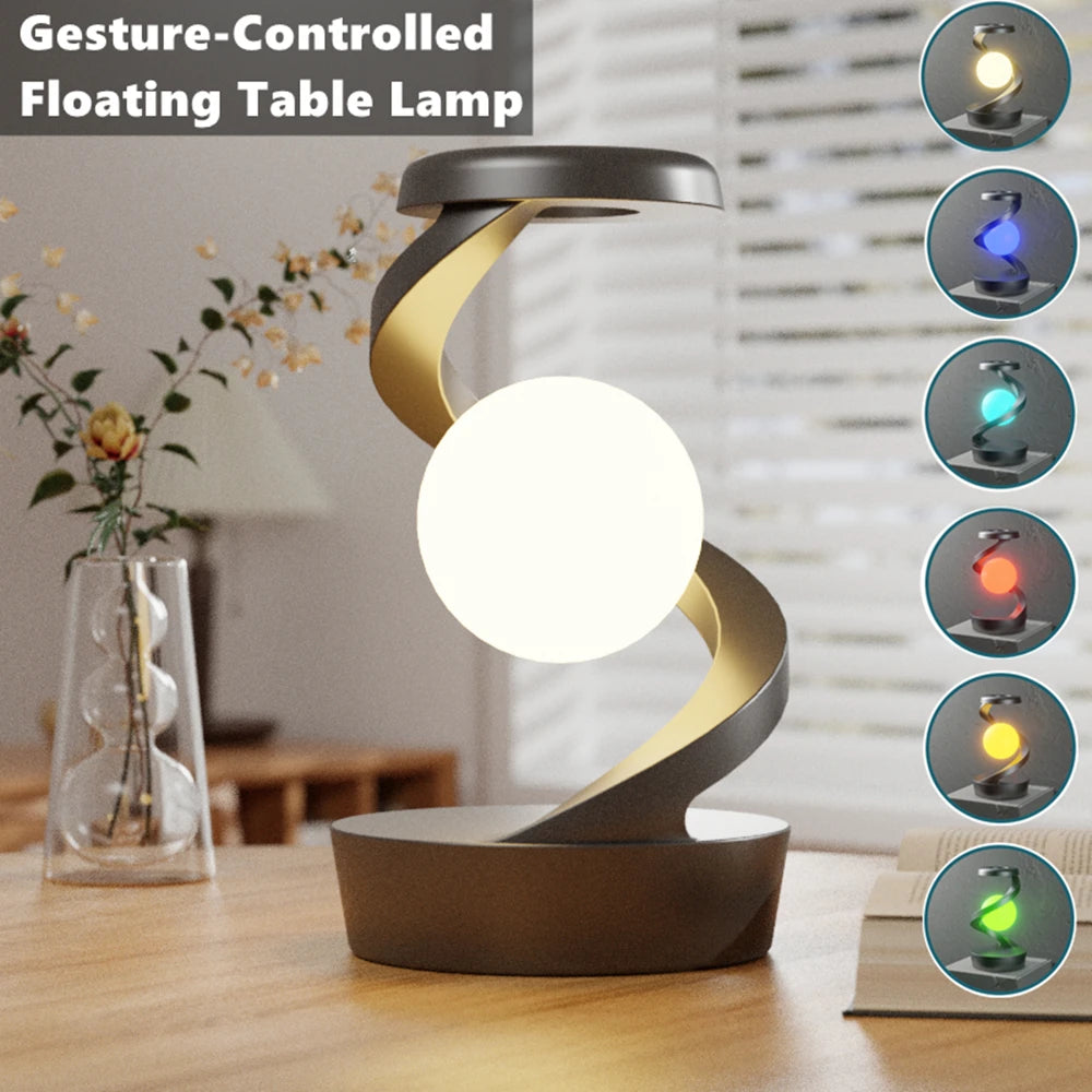 Sitari Orbit Lamp — Zwevend Licht. Draadloos Opladen. Pure Rust.